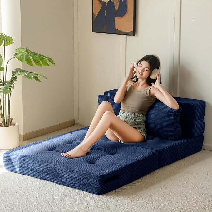 MAXYOYO Convertible Sofa Bed, Fold Out Loveseat Sleeper Sofa - Image 2