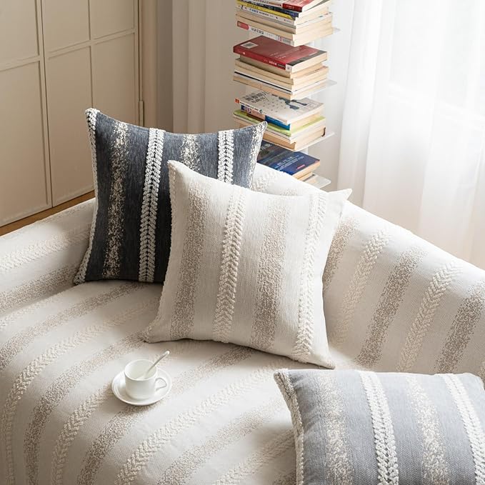 Pack of 1 Decorative Throw Pillow Covers 12x20 Inch, Pillow Cases - Image 2