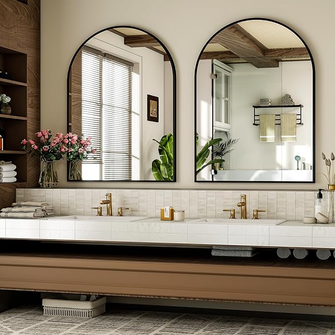 Arch Bathroom Mirror, 20x30 inch Arched Bathroom Mirror/Wall Mounted Vanity - Image 2