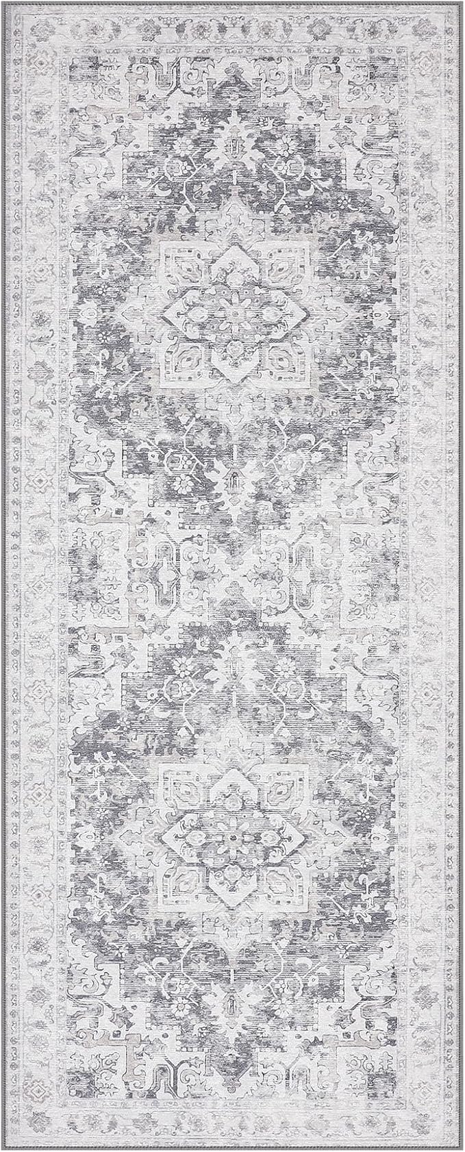 GENIMO Runner Rug 2x6, Machine Washable Non Slip Vintage Hallway Runner Rug - Image 8