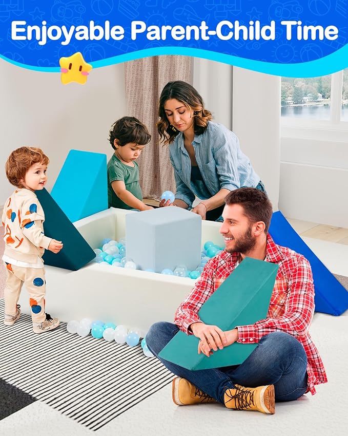 Kids Play Sofa, Tangram Square Puzzles Couch Furniture, Modular Kids Play - Image 7