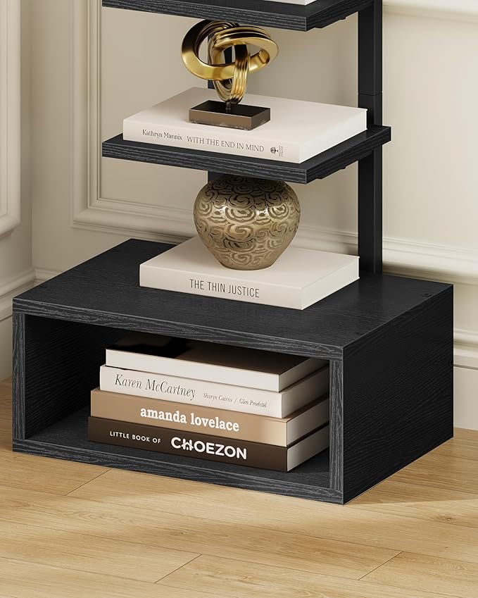 8-Tier Bookshelf, LED Bookcase - Image 4