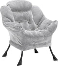 Fabric Lazy Chair for Adults, Oversized Upholstered Sofa Chair, Plush Comfy by Halituny