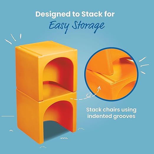 ECR4Kids Tri-Me Table and Cube Chair Set - Image 6