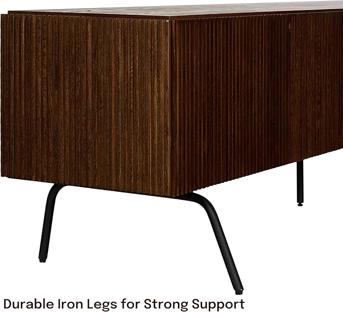 NTC Veil TV Stand with 4 Doors for TVs up to 75’’, Media Console with Vertical - Image 9