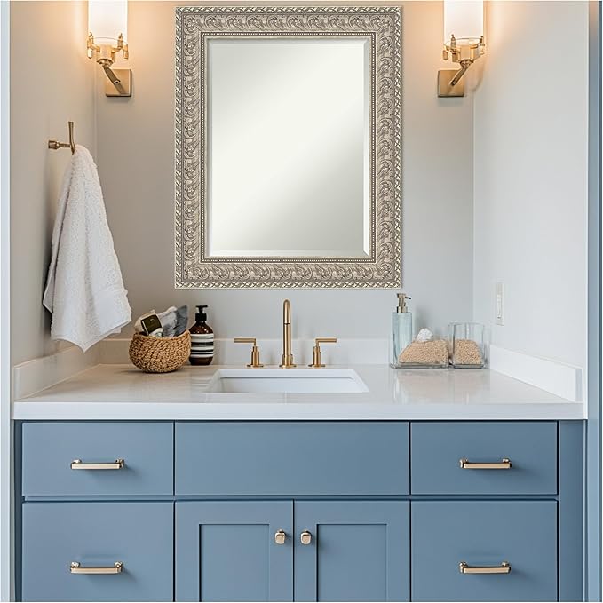 Amanti Art Silver Bathroom Mirror - Image 6