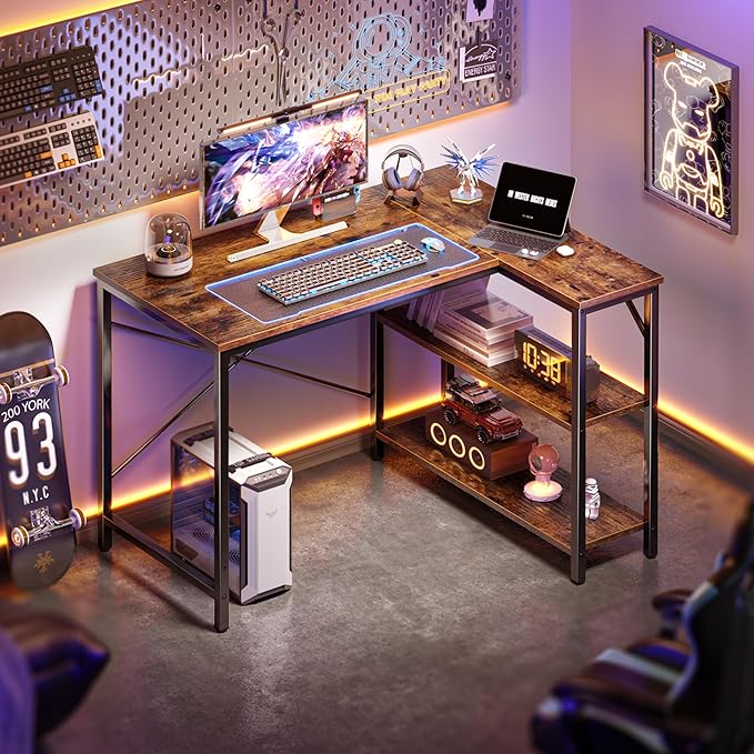 Huuger L Shaped Desk, 39 Inches Computer Desk - Image 6