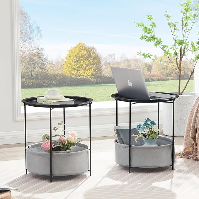 VECELO Round Side/End Table - Image 6