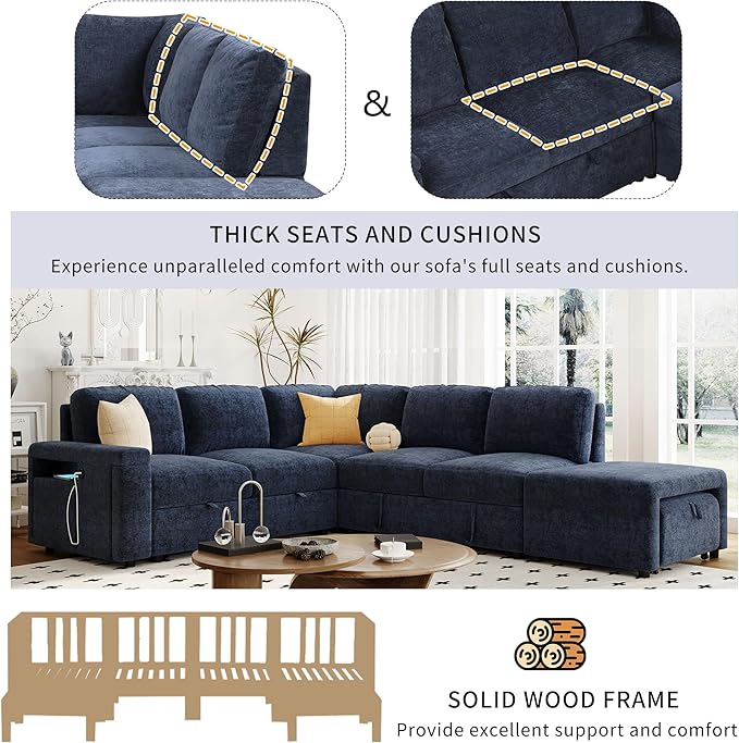 Merax L-Shaped Modular Sectional Sofa - Image 5