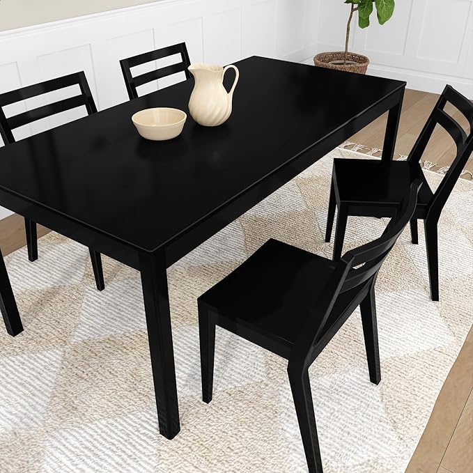 Grain & Grove Davie Dining Room Chairs Set of 4, Solid Wood Modern Kitchen Chair - Image 2