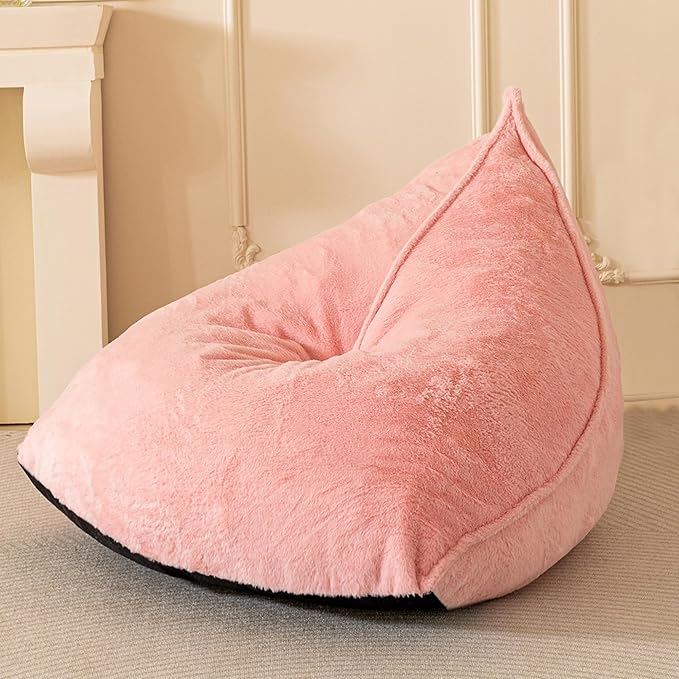 BYBYME Bean Bag Chairs Sherpa Lazy Sofa, Giant Beanbag Chairs by BYBYME