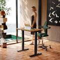 HUANUO 32" Small Electric Standing Desk Adjustable Height, 4 Memory Height by HUANUO