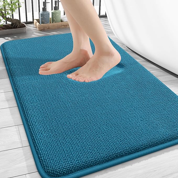 OLANLY Thick Memory Foam Bath Mat Rug 30x20, Extra Soft Absorbent Bathroom Rug by OLANLY