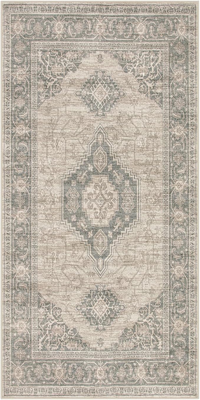 Lahome Oriental Small Area Rug, 2x4 Washable Entryway Rug Non-Slip Ultra-Thin - Image 7