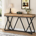 Tribesigns 55 Inches Console Table, Farmhouse Sofa Table Wood Entryway Table by Tribesigns