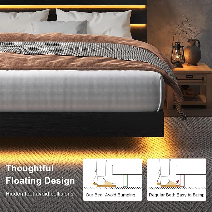 Feonase Floating Bed Frame Full - Image 5