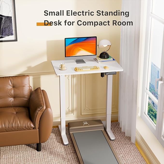 JOY worker Small Electric Standing Desk, 31.5" x 20" Whole Piece Height - Image 3