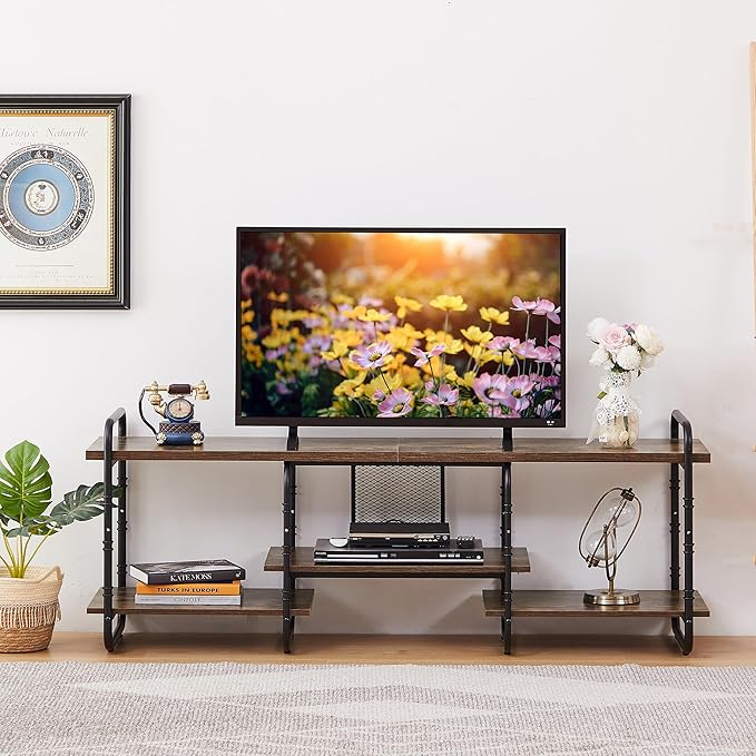 VECELO TV Stands up to 55 Inch, Entertainment Center/Media Console Table - Image 8