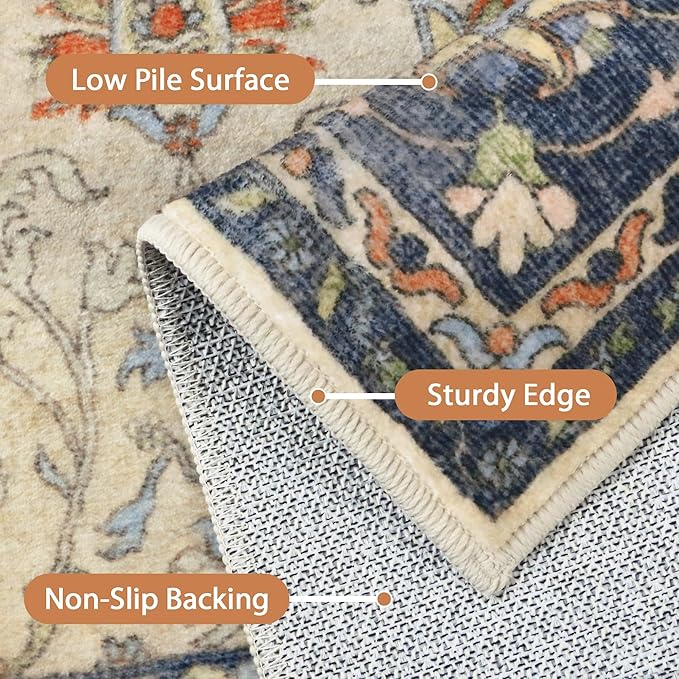8X10 Area Rugs Machine Washable Rugs - Image 5
