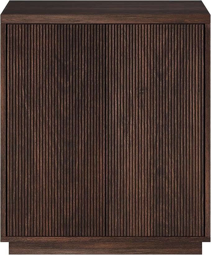 Henn&Hart 28" Wide Rectangular Accent Cabinet in Brown, - Image 4