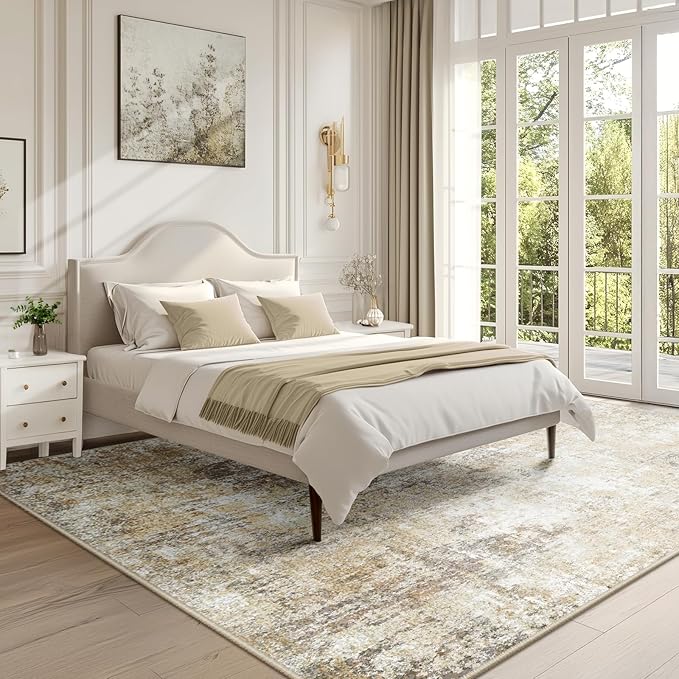 Washable Area Rugs 5'x7' Non-Slip Modern Abstract Soft - Image 3