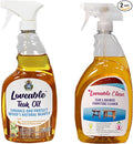 EcoDecors 24 pz. Teak Oil Protective Teak Sealer Wood Oil Indoor/Outdoor and by EcoDecors