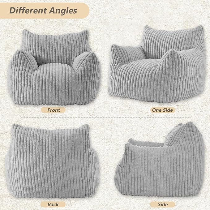 Giant Bean Bag Chairs for Adults Teens, Large Bean Bag Sofa Chairs - Image 8