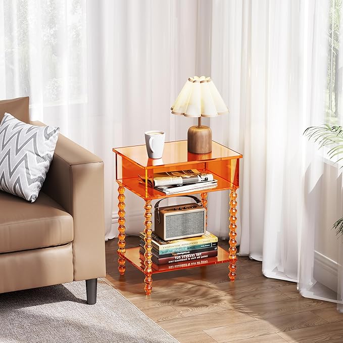 Acrylic Side Table, Nightstand for Living Room - Image 8