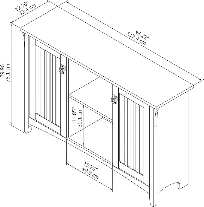 Bush Furniture Salinas Accent Storage Cabinet - Image 3