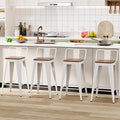 WENTMENT Metal Bar Stools Set of 4 Counter Height Stools Barstools by WENTMENT