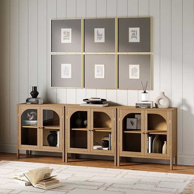 Nathan James Mason TV Stand, Free Standing Accent Sideboard Buffet, Credenza - Image 3