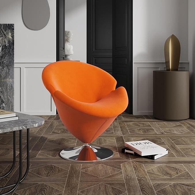 Manhattan Comfort Tulip Swivel Accent Chair Set of 2 - Image 10