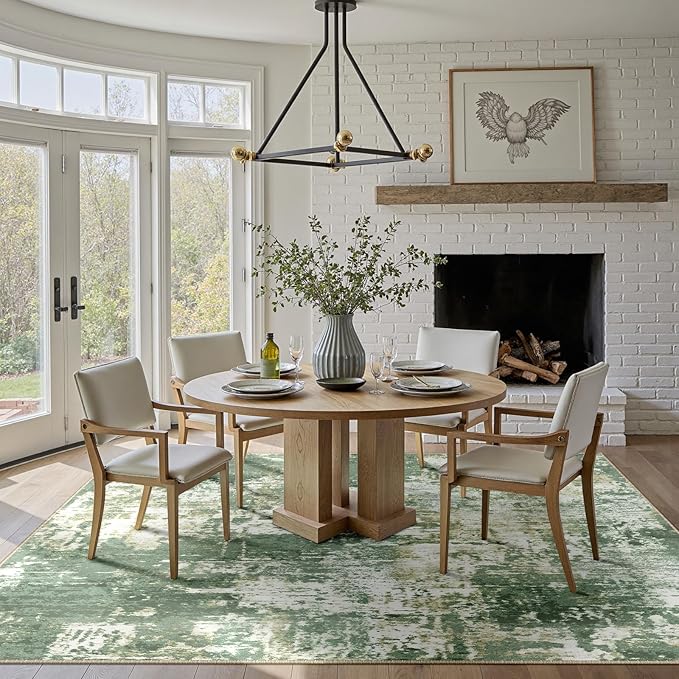 Washable Area Rugs 5'x7' Non-Slip Modern Abstract Soft - Image 8
