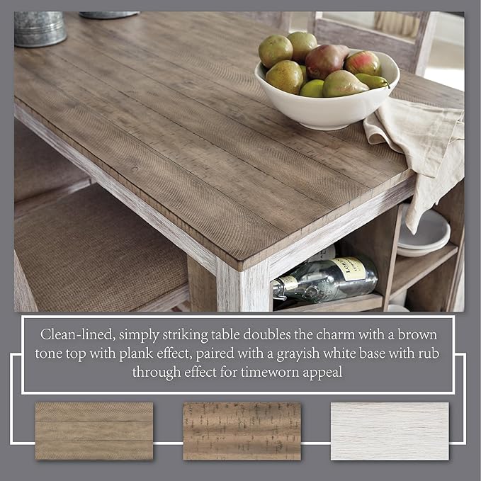 Signature Design by Ashley Skempton Farmhouse 36" Counter Height Dining Table - Image 8