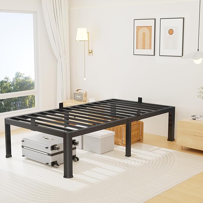 16 Inch Twin Size Metal Platform Bed Frame - Image 8