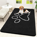 OLANLY Door Mat for Muddy Dog Paws 70x46, Ultra Absorbent Chenille Mud Doormat by OLANLY