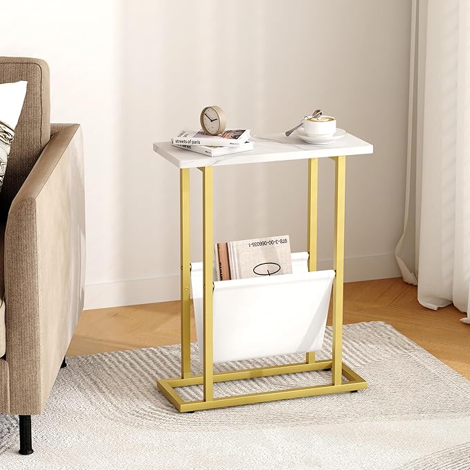Yusong Narrow Side Table for Small Spaces, Small End Table - Image 2