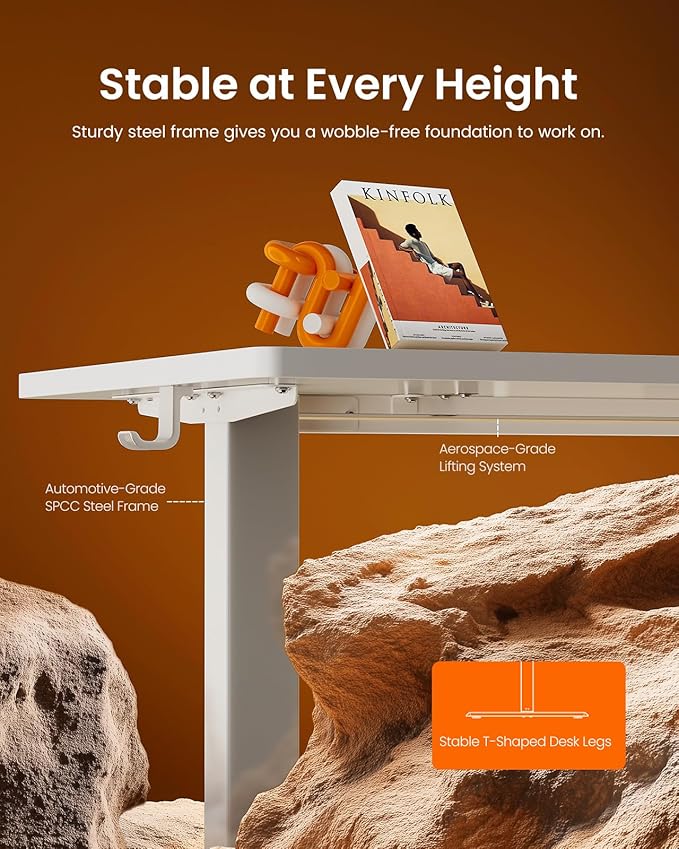 ErGear Height Adjustable Electric Standing Desk, 71 x 30 Inches Sit Stand up - Image 5