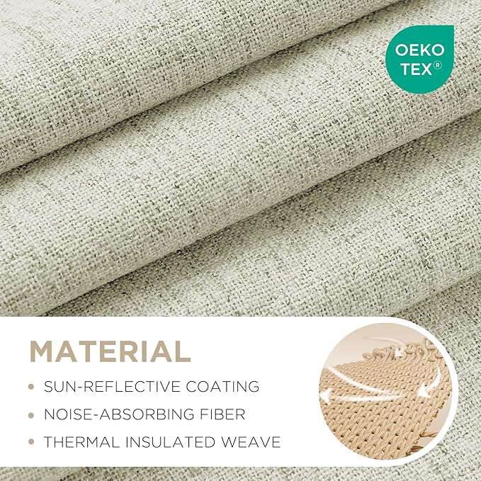 Joydeco 100% Blackout Curtains for Bedroom - Image 2