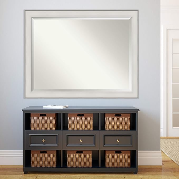 Amanti Art White Bathroom Mirror - Image 5