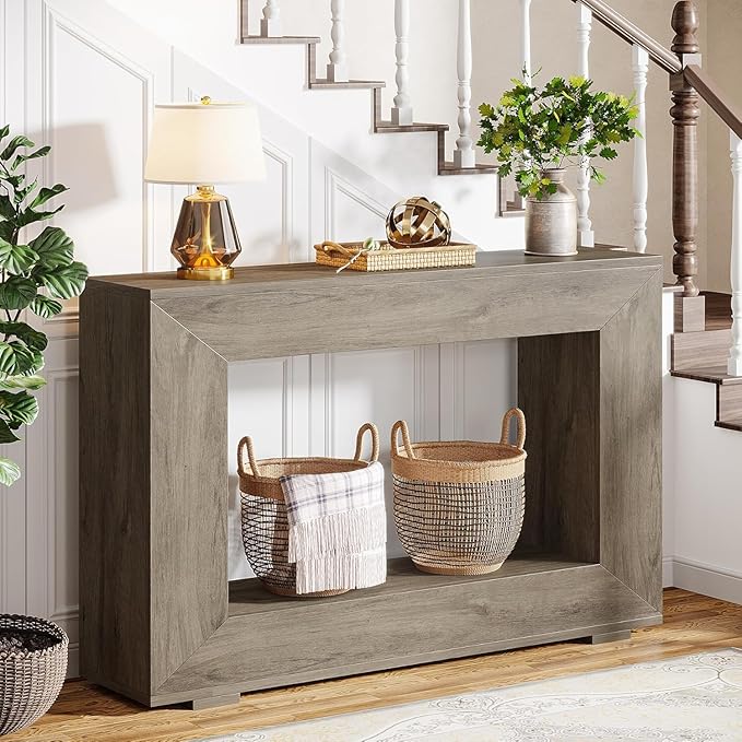 Tribesigns Farmhouse Console Table, 47 Inches Entryway Console Table - Image 4