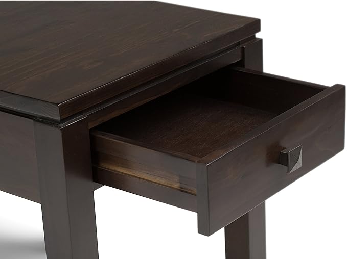 SIMPLIHOME Cosmopolitan SOLID WOOD 18 inch Wide Square Contemporary End Side - Image 6