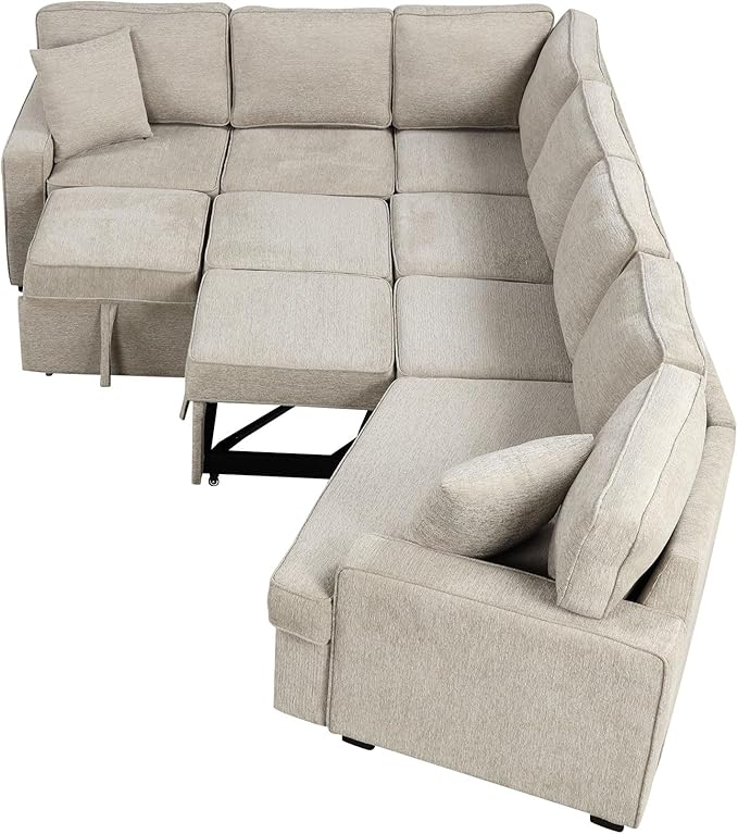 126" Extra Large Pull-Out Sofa Bed - Image 10