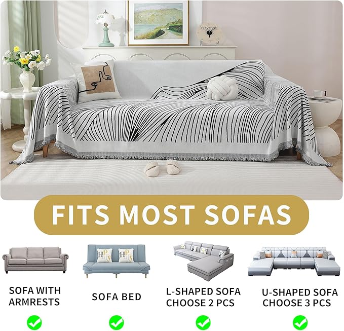 Non Slip Sofa Covers Couch Covers - Image 6