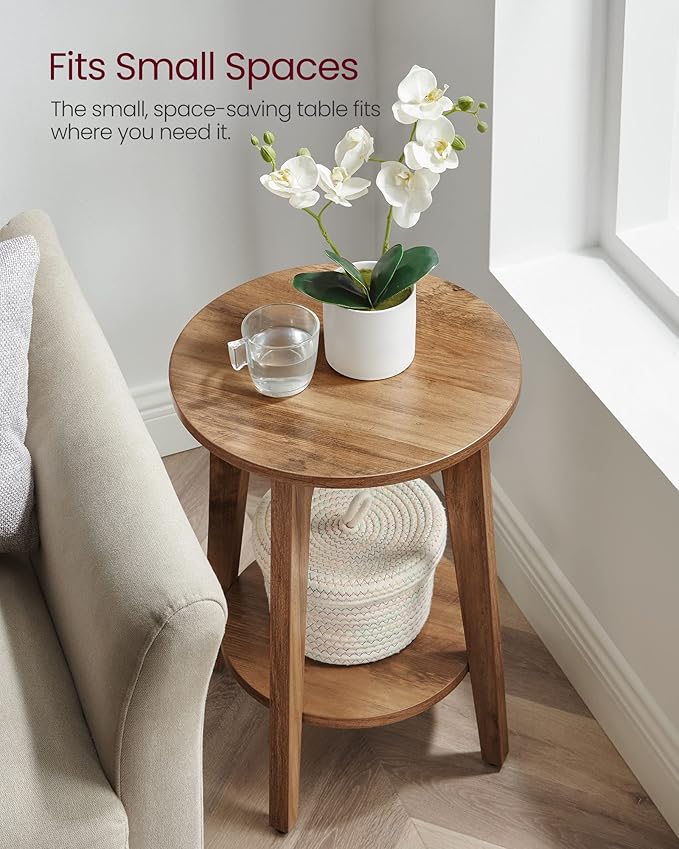 VASAGLE Side Tables, Small Round End Table - Image 7