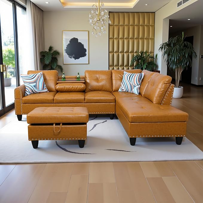 97.5" Oversized Sectional Couch, L Shaped Couch - Image 3