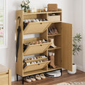 GarveeHome Shoe Cabinet Rattan by GarveeHome