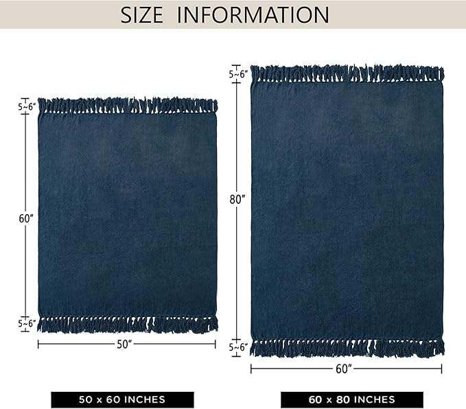 Chenille Throw Blanket for Couch 60"X 80" Twin, Soft Cozy Throws - Image 7
