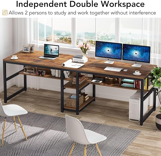 Tribesigns Two Person Desk - Image 6
