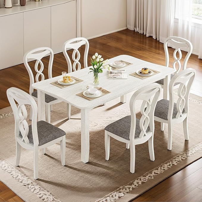 Solid Wood Dining Chair Set of 4, Kitchen Dining Room Chair - Image 6